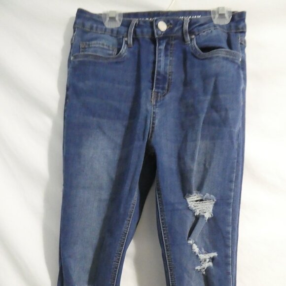 SWS X DENIM CO. CALI | size 7 | Blue Distressed Denim | Cali High Rise Skinny - Picture 6 of 16